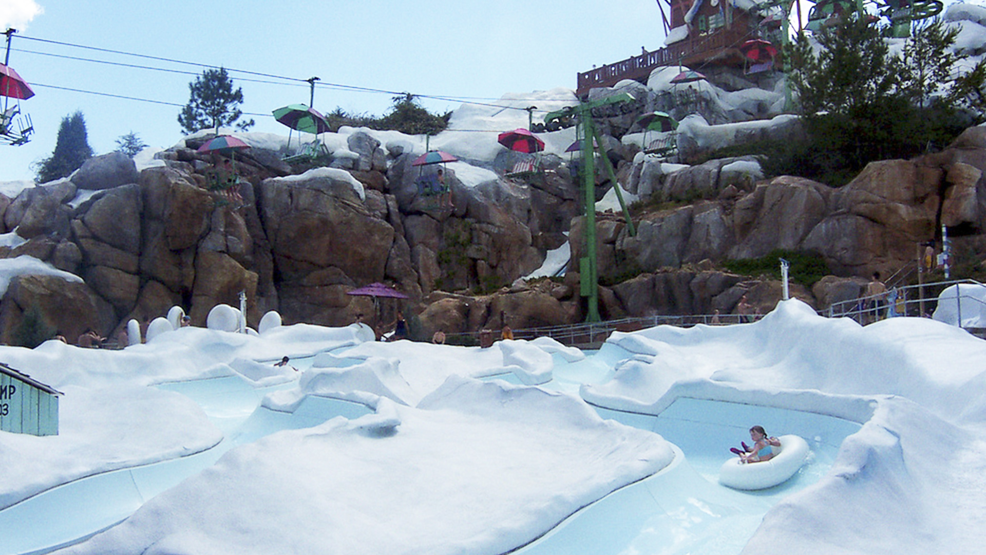 Disney's Blizzard Beach Water Park é para quem tem coragem e resistência ao frio.