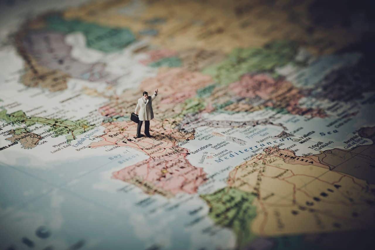 mapa planejamento viagem passaporte