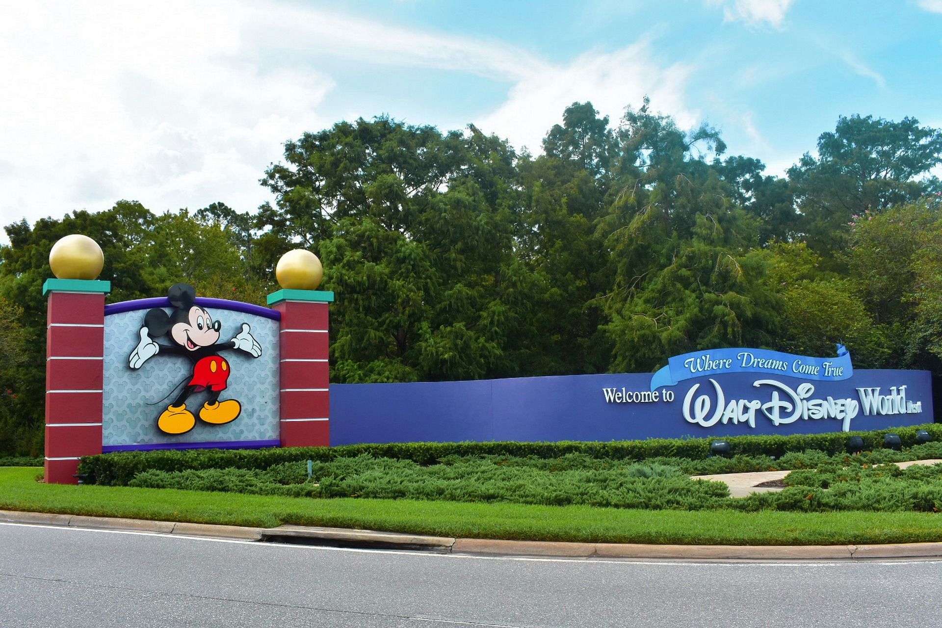 letreiro entrada disney orlando