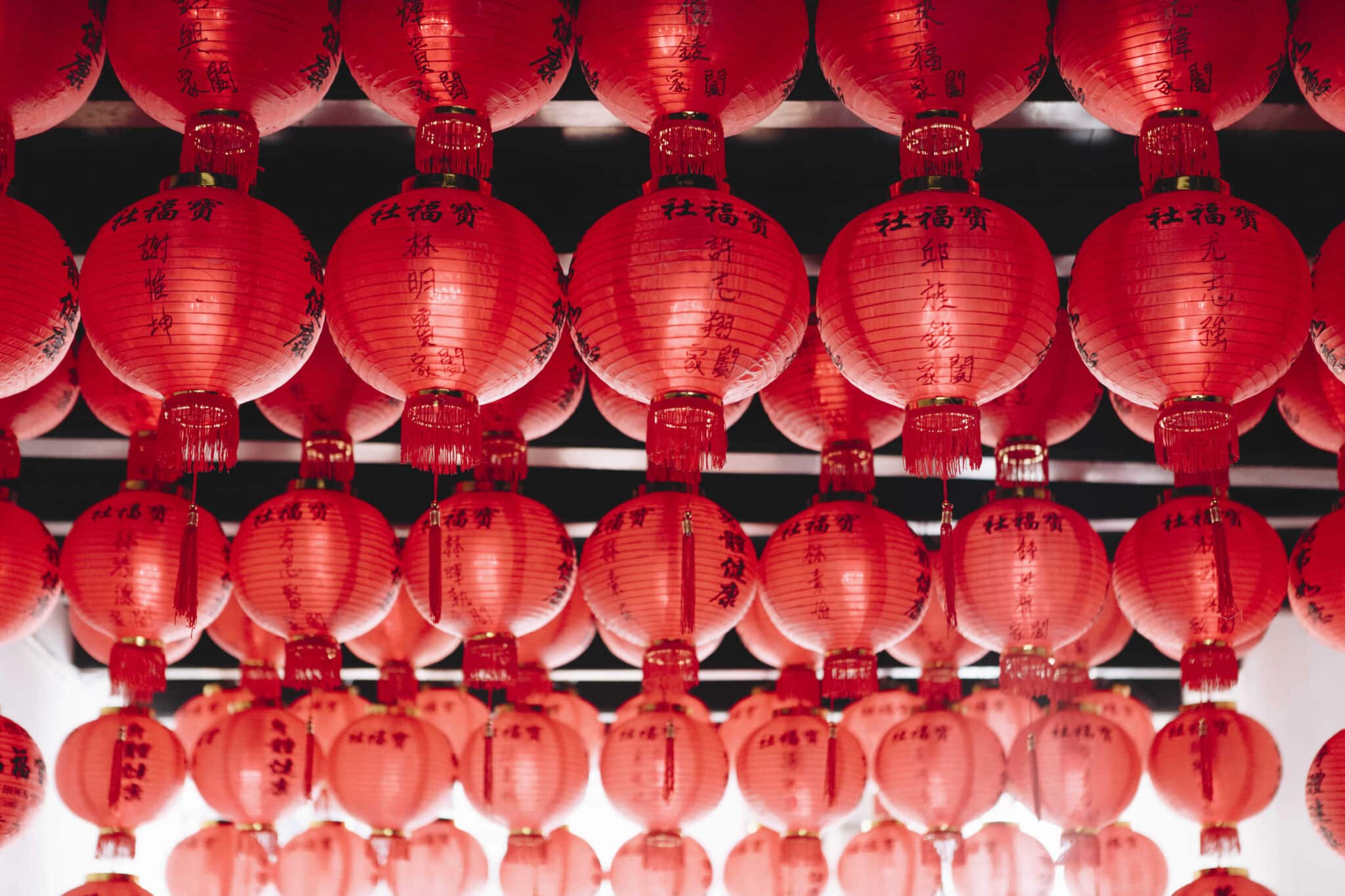 decoração de rua chinesa